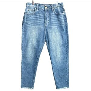 Lucky Brand Jeans Womens 8/29 High Rise Ankle Mom Drew Fray Hem Medium Wash New